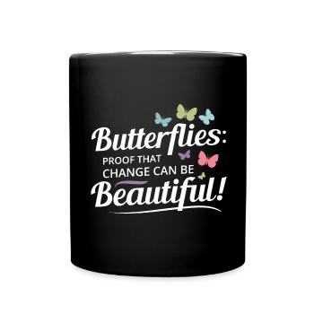 papillons papillons collectionneur d’insectes Entomologie - Mug uni - noir - Devant