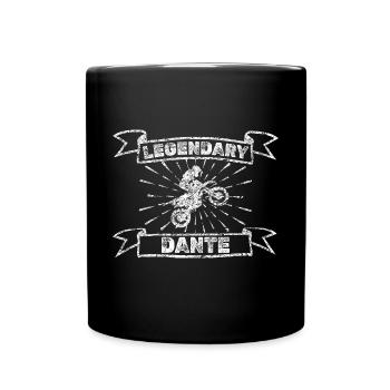 Dante as a motorcycle - Full Colour Mug - black - Front