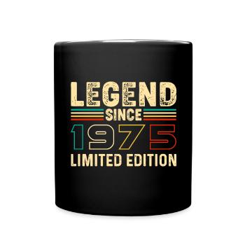 Légende Depuis 1975 Anniversaire 50 ans 50 Jahre - Mug uni - noir - Devant