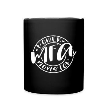 Arzthelferin Power MFA - Tasse einfarbig - Schwarz - Vorne