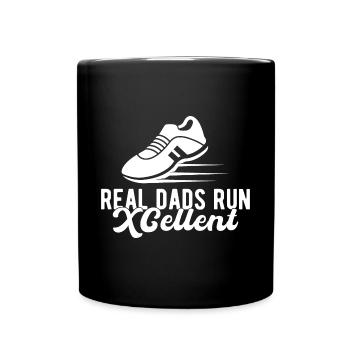 Cross Country Runner Design - XC Coach - Running - Full Colour Mug - black - Front