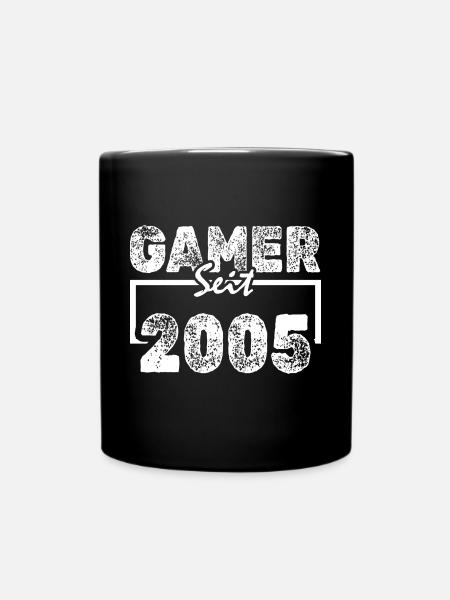 Zocken 2005 - Tasse einfarbig - Schwarz