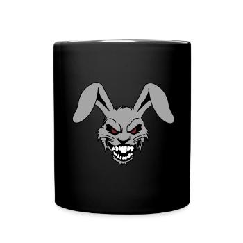 Lapin tueur | Halloween, images drôles, horreur - Mug uni - noir - Devant