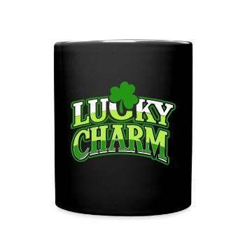 Lucky Charm - St. Patrick's Day - Irland - Tasse einfarbig - Schwarz - Vorne