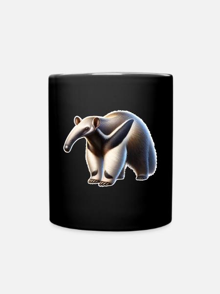 Ameisenbär - Tasse einfarbig - Schwarz
