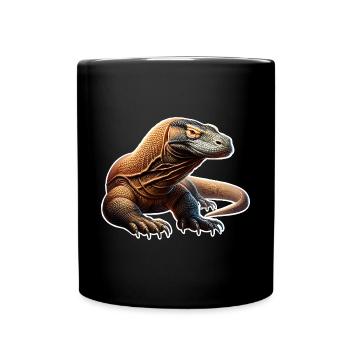 Komodo Dragon - Tasse einfarbig - Schwarz - Vorne