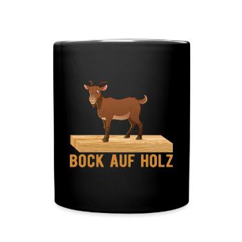 Bock on wood carpenter carpenter carpenter - Full Colour Mug - black - Front