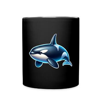 Orque Épaulard - Mug uni - noir - Devant