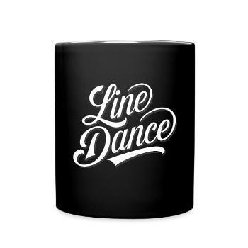 Line Dance Design für Tänzer und Tanzgruppe - Tasse einfarbig - Schwarz - Vorne