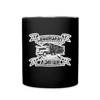 Geschenk für Adrien - Tasse einfarbig - Schwarz - Vorne