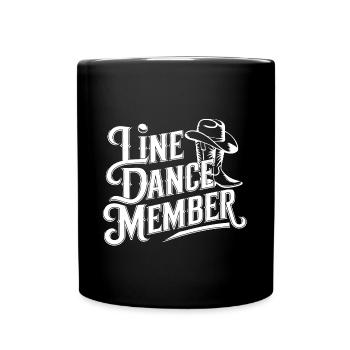 Danse en ligne Danse en ligne mon amateur - Mug uni - noir - Devant