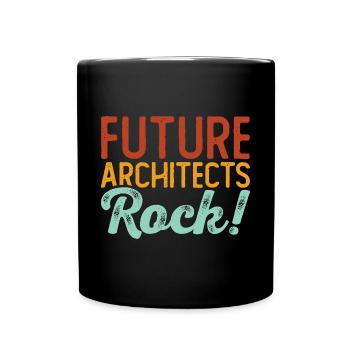 Architekt - Tasse einfarbig - Schwarz - Vorne