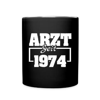 19 - Tasse einfarbig - Schwarz - Vorne