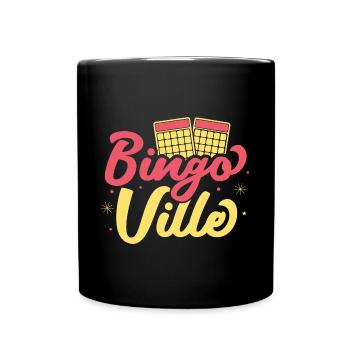 Bingo Game Ville Bingo - Full Colour Mug - black - Front