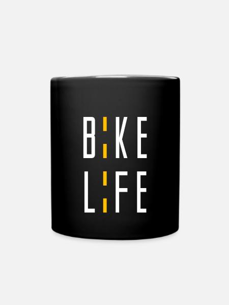 Fahrrad - Tasse einfarbig - Schwarz