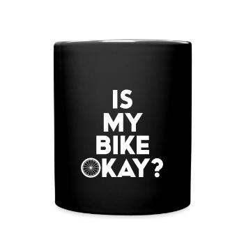 Mon vélo va bien ? - Mug uni - noir - Devant