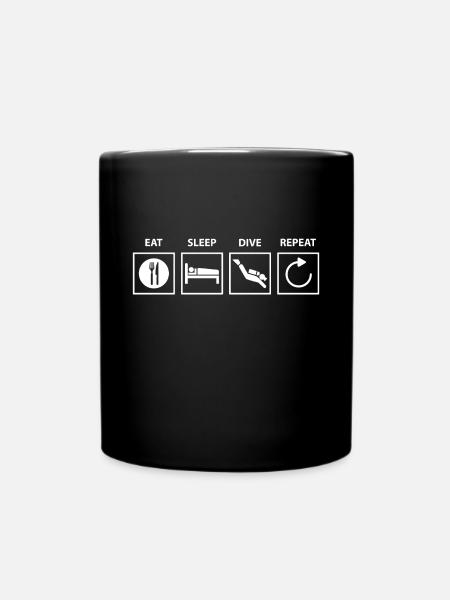 Diving diving. - Full Colour Mug - black