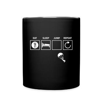 Skydiving shirt & Parachute cadeau - Mug uni - noir - Devant