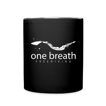 One Breath Freediving T-Shirt & Gift Idea - Full Colour Mug - black - Front