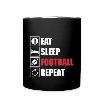 American football - Full Colour Mug - black - Front