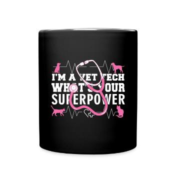 Veterinary Technician - Full Colour Mug - black - Front