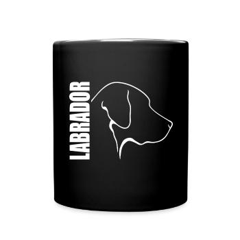 LABRADOR profil Labbi chien chiens Wilsigns - Mug uni - noir - Devant