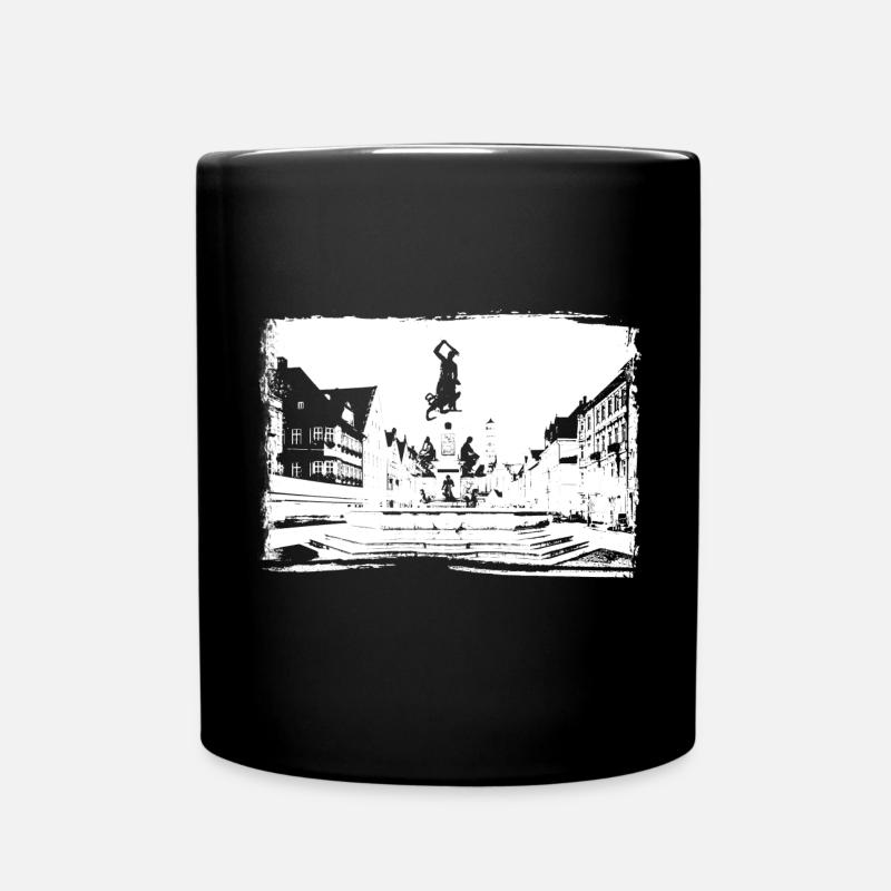 Fontaine d'Hercule Augsbourg - Mug uni - noir