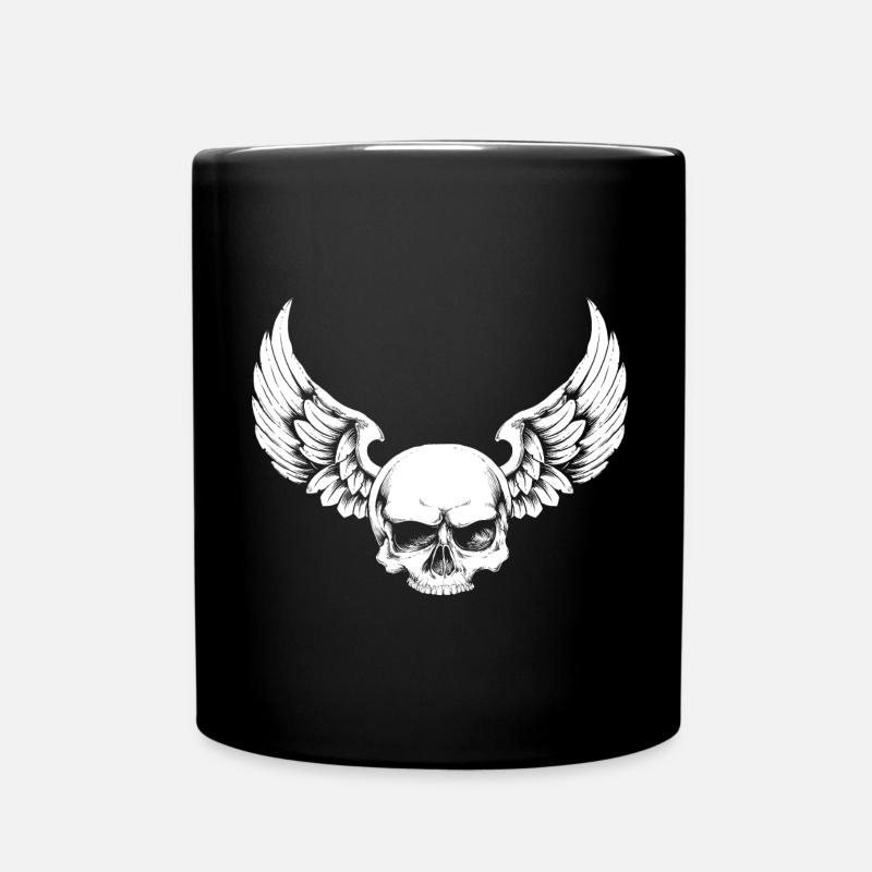 Totenkopf - Tasse einfarbig - Schwarz