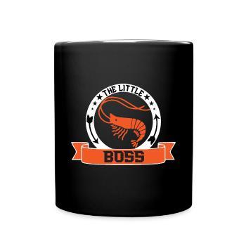 Crevettes crevettes cadeau Langouste Carême - Mug uni - noir - Devant