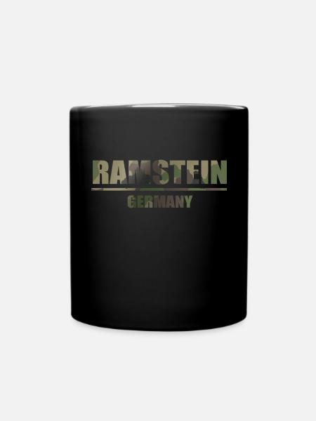 RAMSTEIN GERMANY CAMOUFLAGE - Full Colour Mug - black