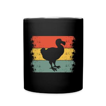Dodo Vintage Retro - Tasse einfarbig - Schwarz - Vorne