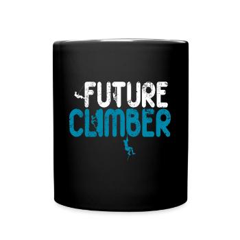 Future Rock Climber Climbing Baby Boys Kids - Full Colour Mug - black - Front