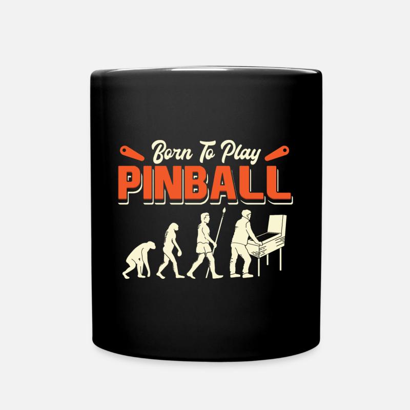Evolution Born To Play Pinball / Flipper Flippern - Mug uni - noir