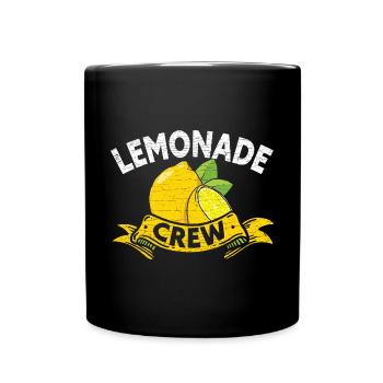 Limonade Getränk Lemonade - Tasse einfarbig - Schwarz - Vorne
