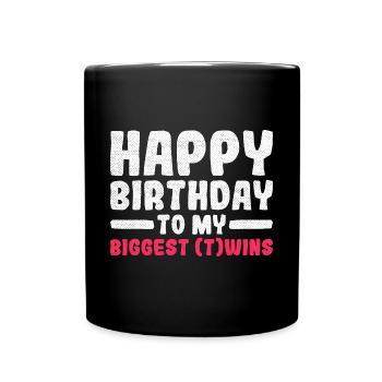 Herzlichen Glückwunsch zum Geburtstag an meine - Tasse einfarbig - Schwarz - Vorne