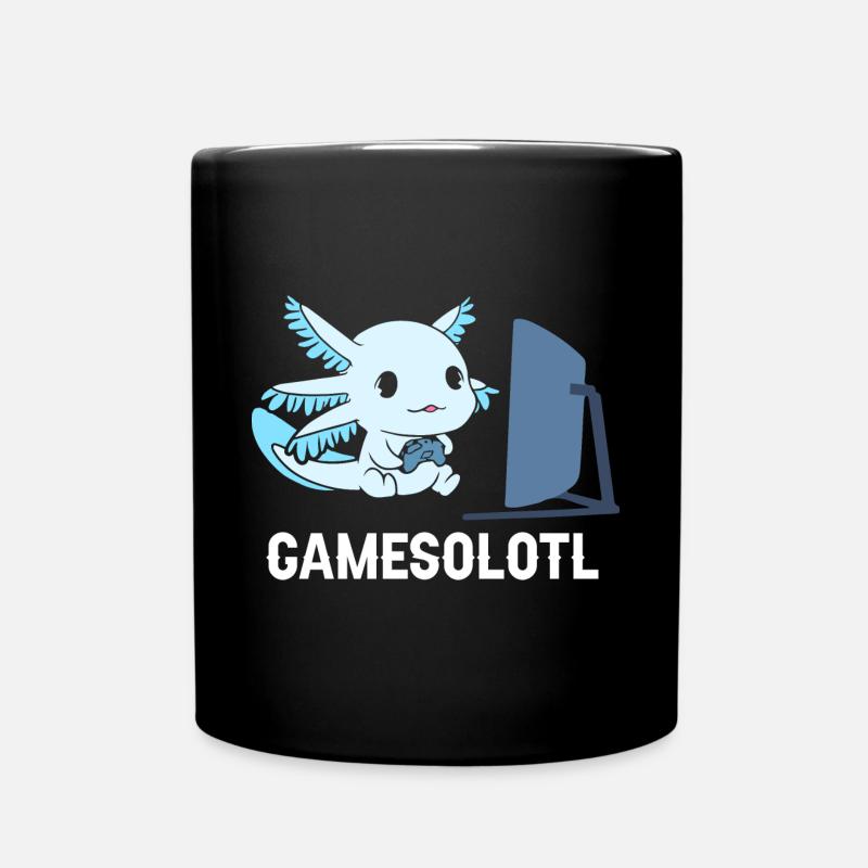 Gamesolotl Axolotl Gaming Controller - Tasse einfarbig - Schwarz
