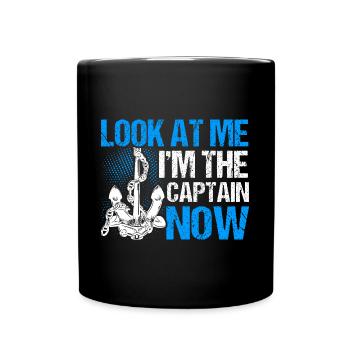 Boat Lovers Boat Captain Captain Captains - Full Colour Mug - black - Front
