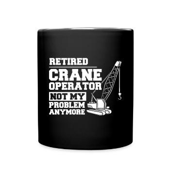 Formation de grutier Ouvrier de la construction Tour de grue - Mug uni - noir - Devant