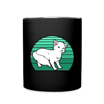 Polarfuchs - Tasse einfarbig - Schwarz - Vorne