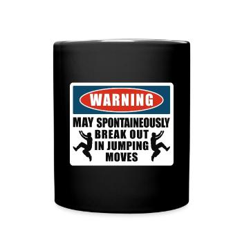 Parkour Freerunning Traceur - Tasse einfarbig - Schwarz - Vorne