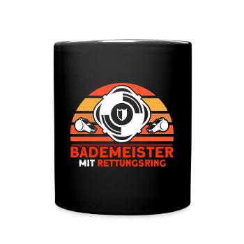 Sauveteur Piscine Sauveteur Sauveteur Sauveteur - Mug uni - noir - Devant