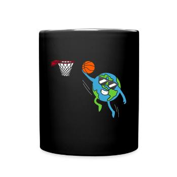 La Terre joue au basketball Jour de la Terre Jour de la Terre - Mug uni - noir - Devant