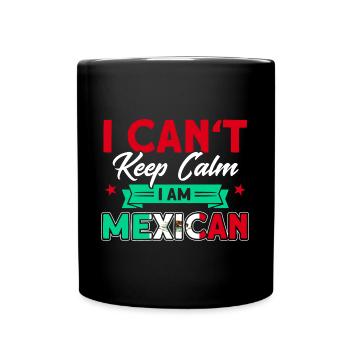Mexiko Mexikanische Wurzeln Geschenk - Tasse einfarbig - Schwarz - Vorne