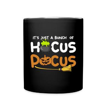 Juste un tas de hocus-pocus, conception de citrouille d’Halloween - Mug uni - noir - Devant