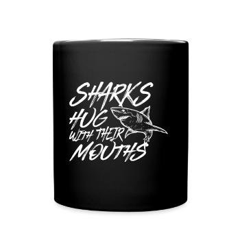 Requins - Mug uni - noir - Devant