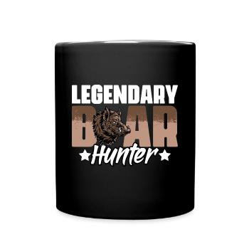 Legendärer lustiger Grunt-Jagd-Humor für - Tasse einfarbig - Schwarz - Vorne