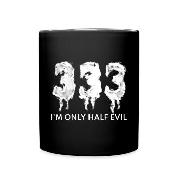 Halloween Süßigkeiten Verkleidung Kostüm - Tasse einfarbig - Schwarz - Vorne