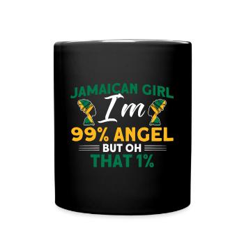 Jamaika Jamaikanische Flagge Geschenk - Tasse einfarbig - Schwarz - Vorne