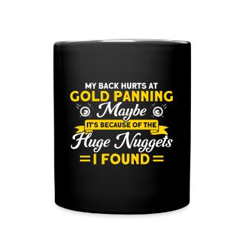 Gold Panner Gold Miner Gold Digger Gift - Full Colour Mug - black - Front