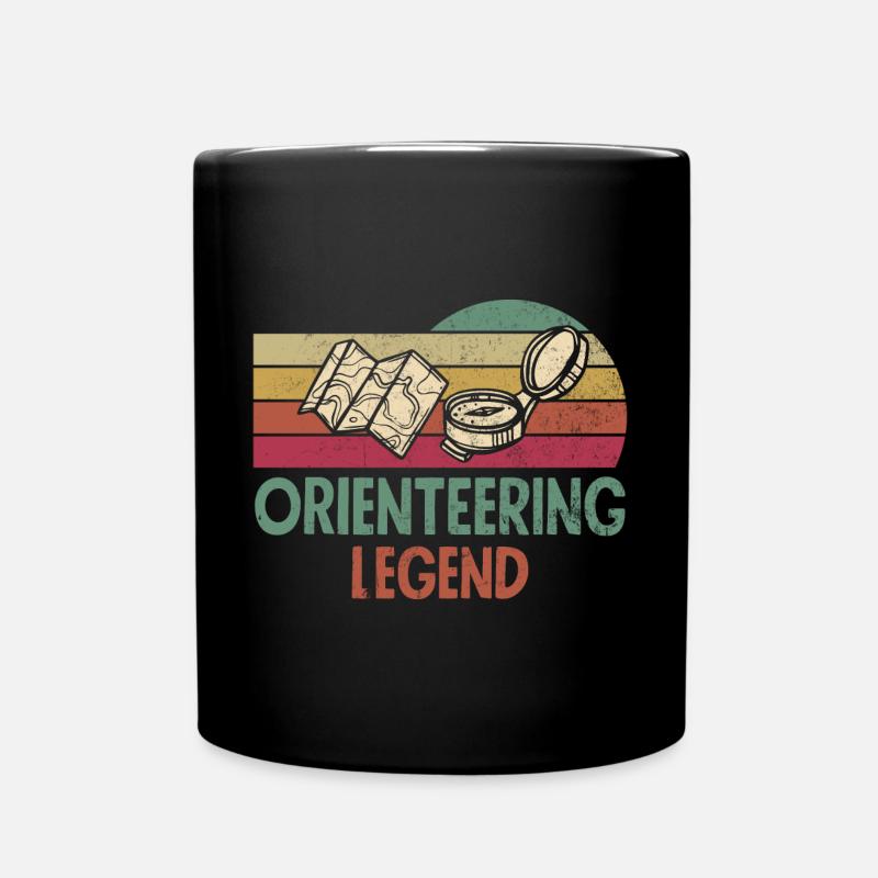 Course d’orientation Running Running Orienteering Legends - Mug uni - noir
